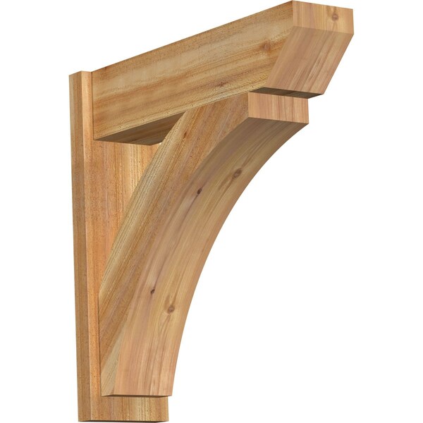 Ekena Millwork Thorton Slat Rough Sawn Outlooker, Western Red Cedar, 8"W x 30"D x 30"H OUT08X30X30THR06RWR - main